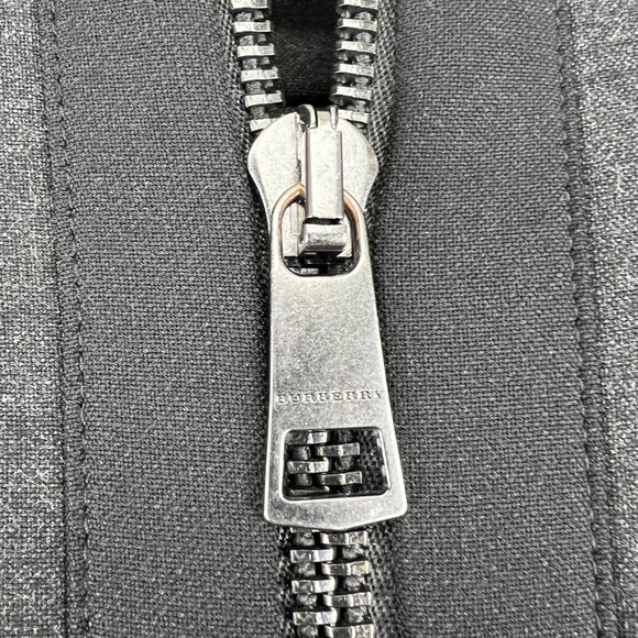 Burberry Womens Charcoal Jacket Size 6 Polyester & Viscose - Picture 4 of 7